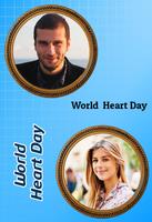 World Heart Day Photo Frame Editor capture d'écran 1