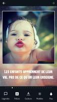 Texte sur photo Affiche