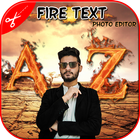 Fire Text Photo Frame icono