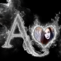 Smoky Text Photo Frames