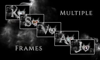 Smoky Text Photo Frames скриншот 1