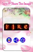 Fire Effect Name Art : Write Your Name With Shape capture d'écran 3
