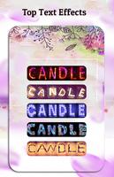 Name Art : Write your name with a candles Shape Plakat