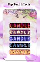 Name Art : Write your name with a candles Shape poster