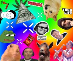 Dank Memes Photo Studio illuminati Sticker Affiche