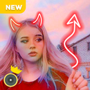 Neon Horns Devil - Neon Devil Crown Photo Editor APK