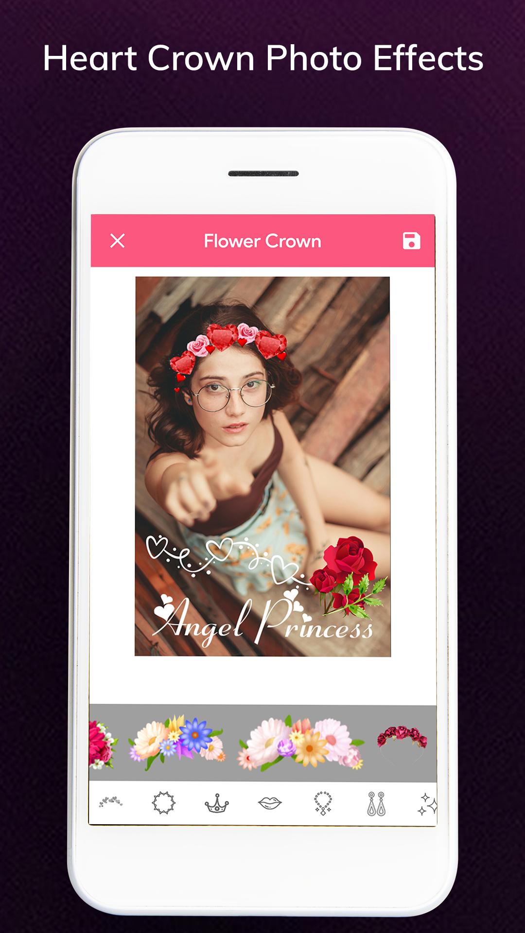 Crown Heart Photo Editor Heart Crown Camera For Android Apk Download - roblox heart crown