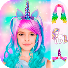 Unicorn fotoğraf çıkartmaları simgesi