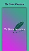 My Name Meaning poster