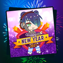 2021 Gacha New Year Greetings  aplikacja