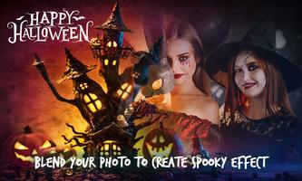 Happy Halloween Photo Blender Editor Affiche