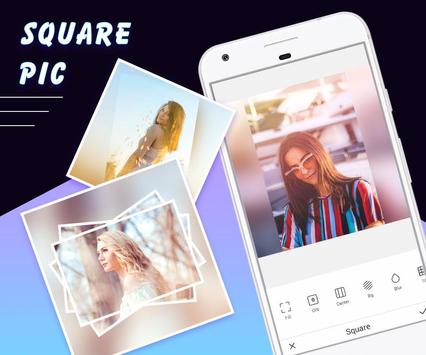 Square Pic - Blur Image Background Sparkle Camera 截图 6