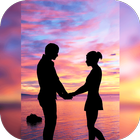 square photo -   Blur Image Background-icoon