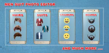 Handsome Men Suit Photo Editor : Boys Hairstyle
