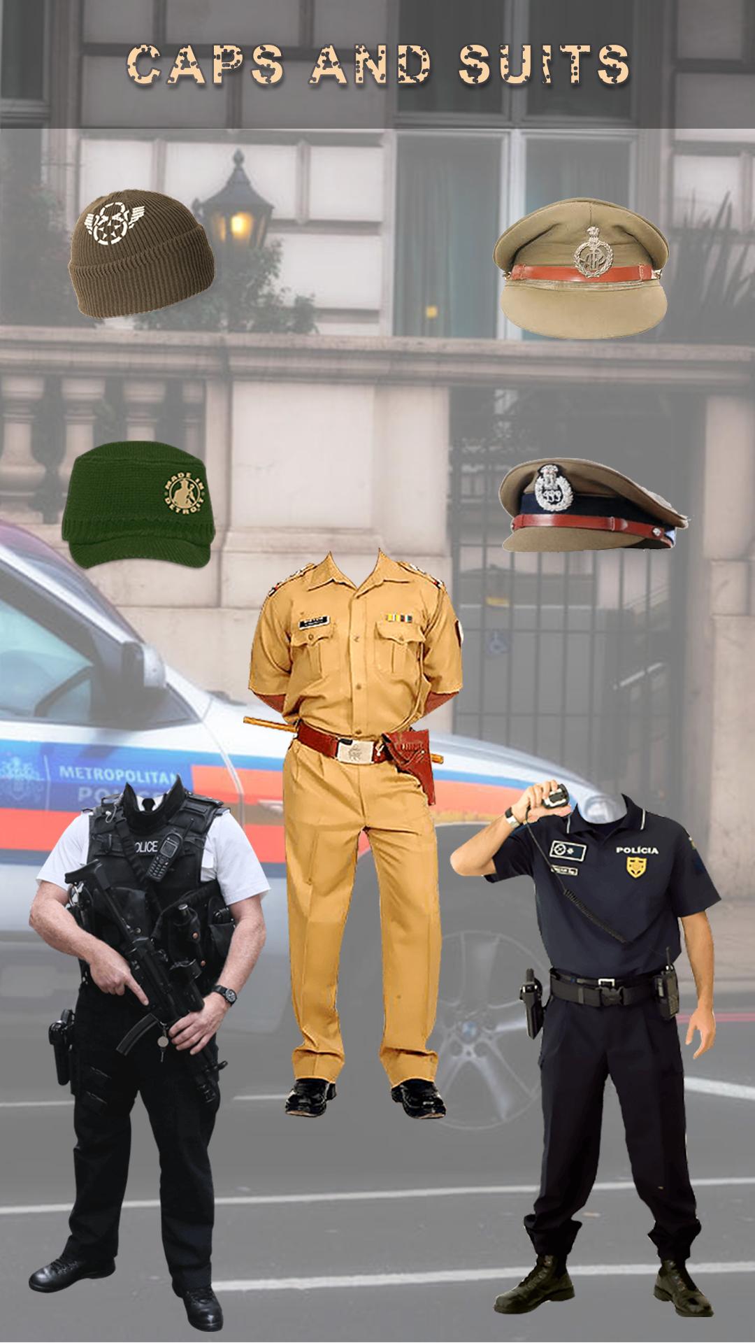Men Police Suit Photo Editor 2019 Police Dress For Android Apk Download - swat t shirt roblox policia