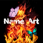 Fire Effect Name Art Maker icône