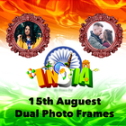 Independence Day Dual Photo Frames icône