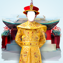 Man Chinese Costume Photo Mont aplikacja