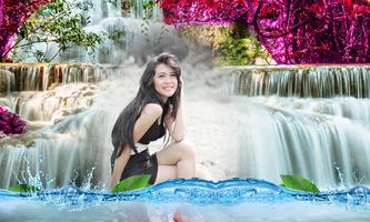 Waterfall Photo Frame Poster
