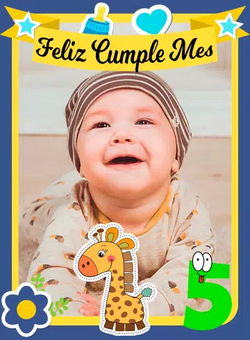 Descarga de APK de Marcos de Cumple mes Para Bebes Foto Recien Nacido para  Android