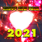 ikon Happy New Year 2021 Photo Fram