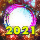 ikon Happy New Year 2021 Photo Fram