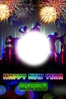 Happy New Year 2021 Photo Fram poster