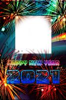 Happy New Year 2021 Photo Fram-poster