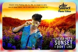 Sunset Photo Editor Poster