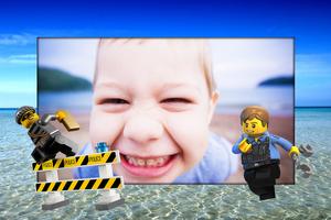 Police Toy Photo Frame Affiche