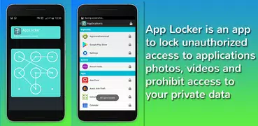 Bloqueo aplicaciones: bloqueo acceso fotos y datos