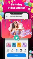 Birthday Video Maker Cartaz