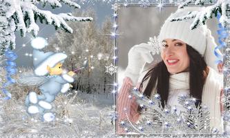 Winter Snow Icy Frames Editor اسکرین شاٹ 2