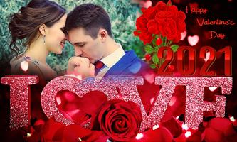 Valentine's Day Photo Frame 2021 : couple frames Affiche