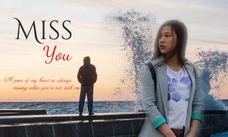 Miss You Photo Frame اسکرین شاٹ 2