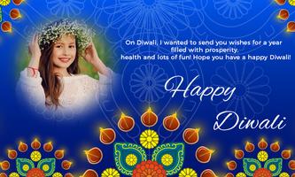 Diwali Photo Frame And Greetings Card Affiche