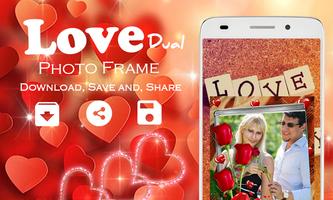 Love Dual Photo Frame постер