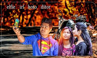 Selfie Girls Photo Editor постер
