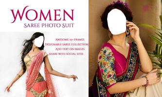 Hot Women Saree Photo Suit Poster