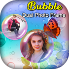 Bubble Dual Photo Frame icône