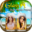 Glass Dual Photo Frame