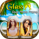 Glass Dual Photo Frame icône