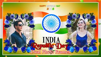 Republic Day Dual Photo Frame Affiche