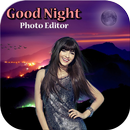 Good Night Photo Frame : Cut Paste Editor APK