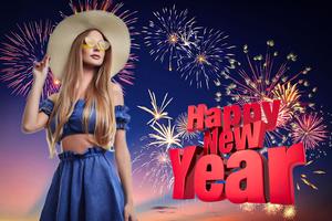 Happy new year Photo Frame : P imagem de tela 1