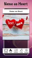 Name on Heart Photo imagem de tela 3