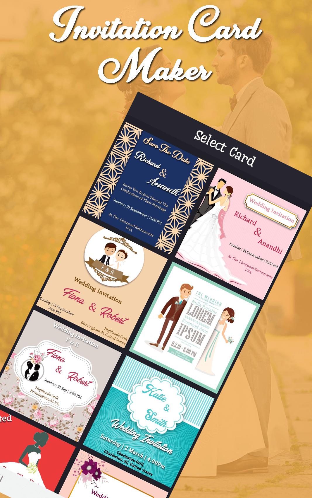 invitation card maker greeting cards making app for
