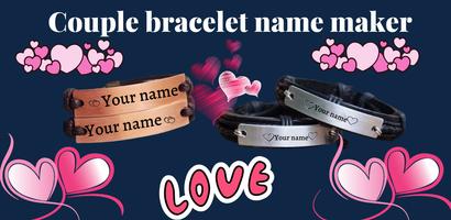 Couple bracelet name maker 海报