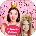 Princess salon photo editor-icoon