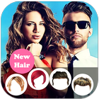 Woman and Men Hairstyle Photo Editor ไอคอน